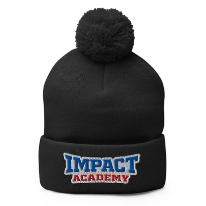 Pom - Pom Beanie | Impact Academy | Icon Logo