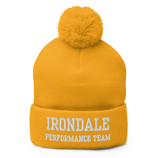 Pom - Pom Beanie | Irondale Dance Team | Script Logo