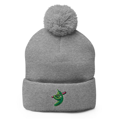Pom - Pom Beanie | Jalapenos Baseball