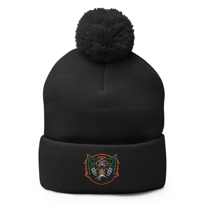 Pom - Pom Beanie | JBLM Bigfoot Hockey Team | Mascot Logo