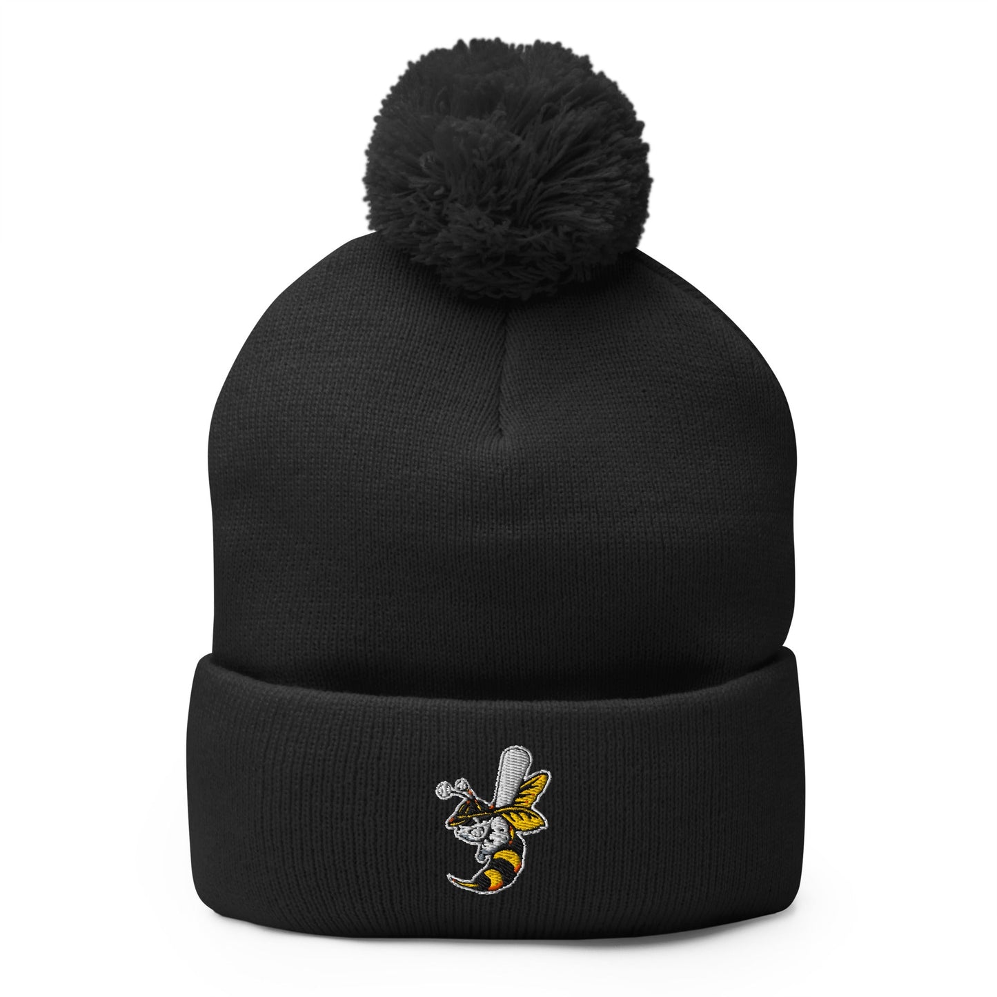 Pom - Pom Beanie | Joanna Hornets | Hornet Logo