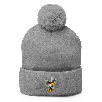 Pom - Pom Beanie | Joanna Hornets | Hornet Logo
