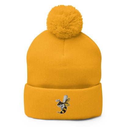 Pom - Pom Beanie | Joanna Hornets | Hornet Logo