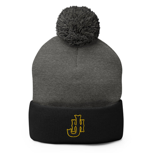 Pom - Pom Beanie | Joanna Hornets | JH Logo