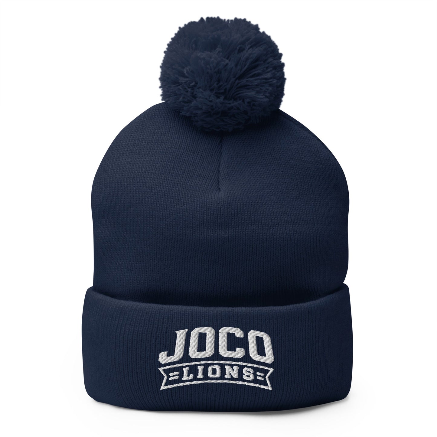 Pom-Pom Beanie | JoCo Lions | Shield Logo