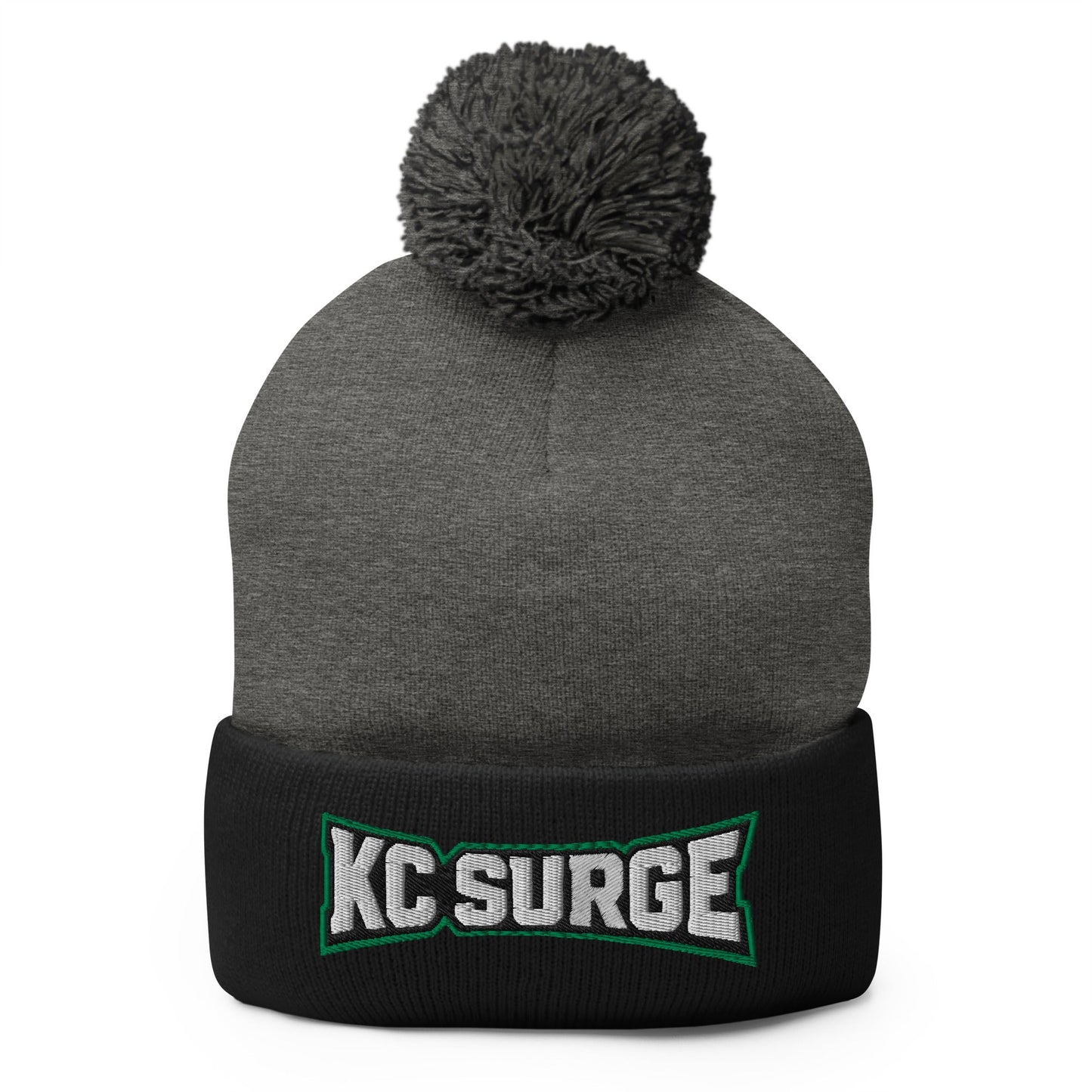 Pom - Pom Beanie | Kansas City Surge | High Voltage Logo