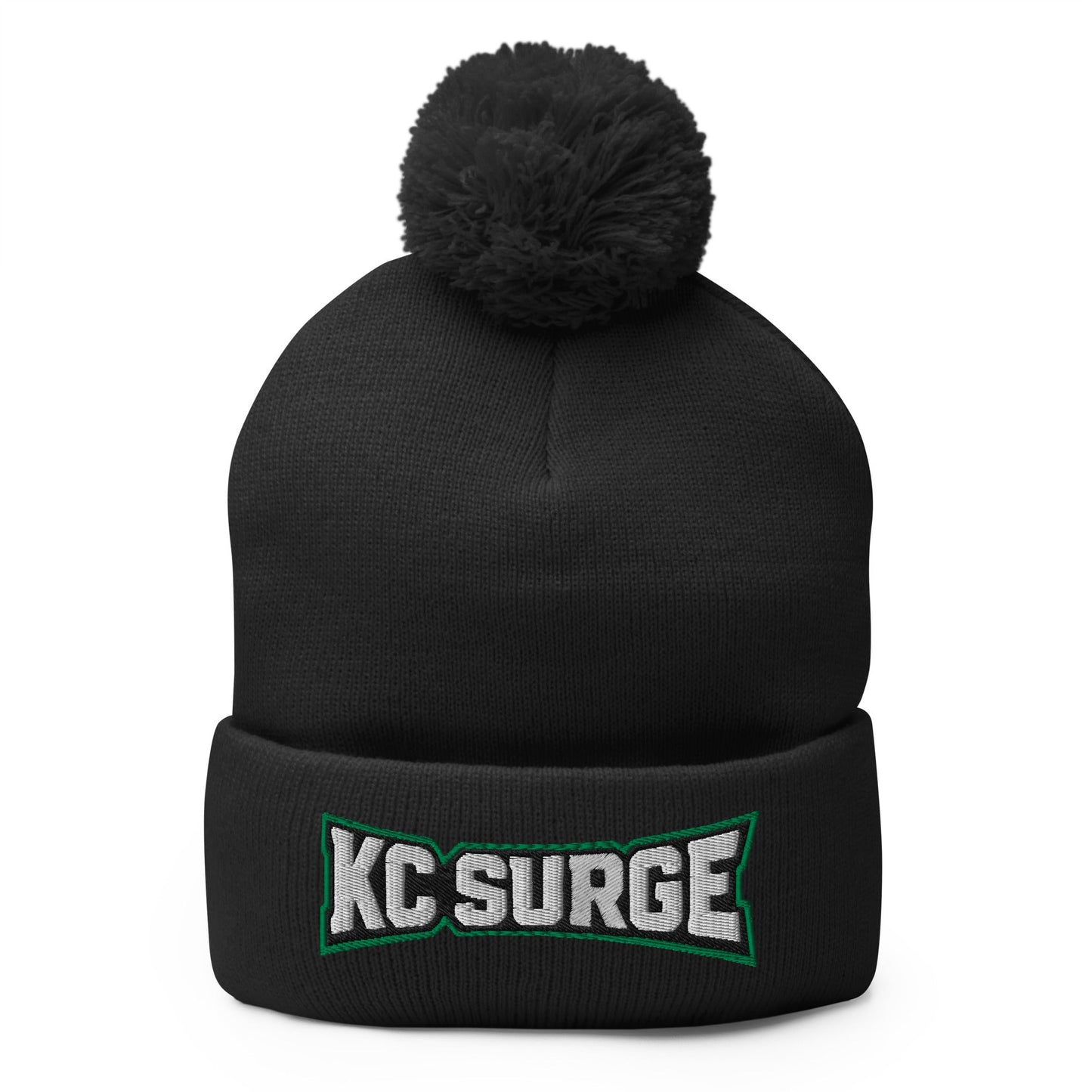 Pom - Pom Beanie | Kansas City Surge | High Voltage Logo