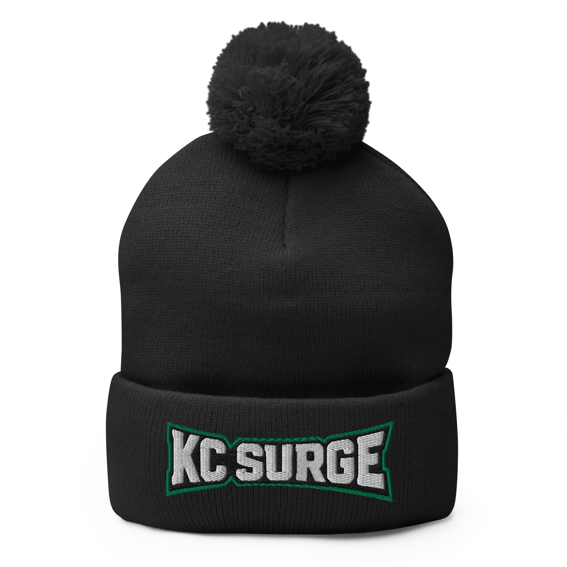 Pom - Pom Beanie | Kansas City Surge | High Voltage Logo