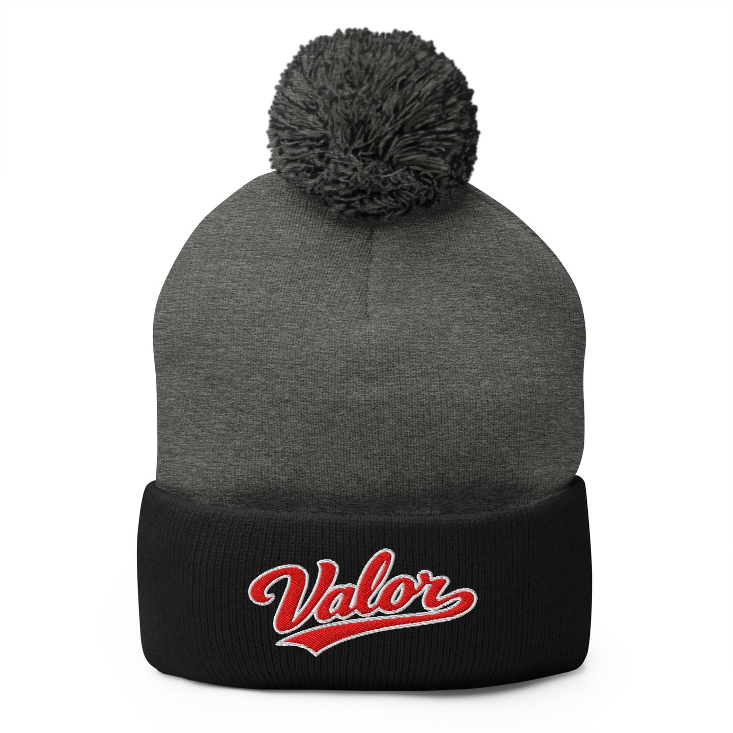 Pom - Pom Beanie | Kansas Valor Fan Gear | The Standard Logo
