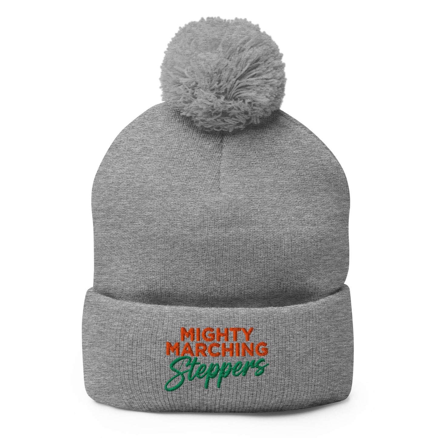 Pom - Pom Beanie | KC Mighty Marching Steppers | Script Logo