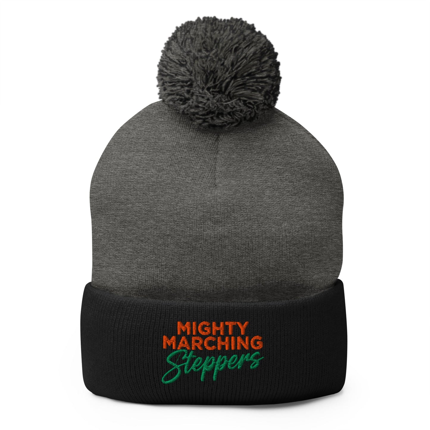 Pom - Pom Beanie | KC Mighty Marching Steppers | Script Logo