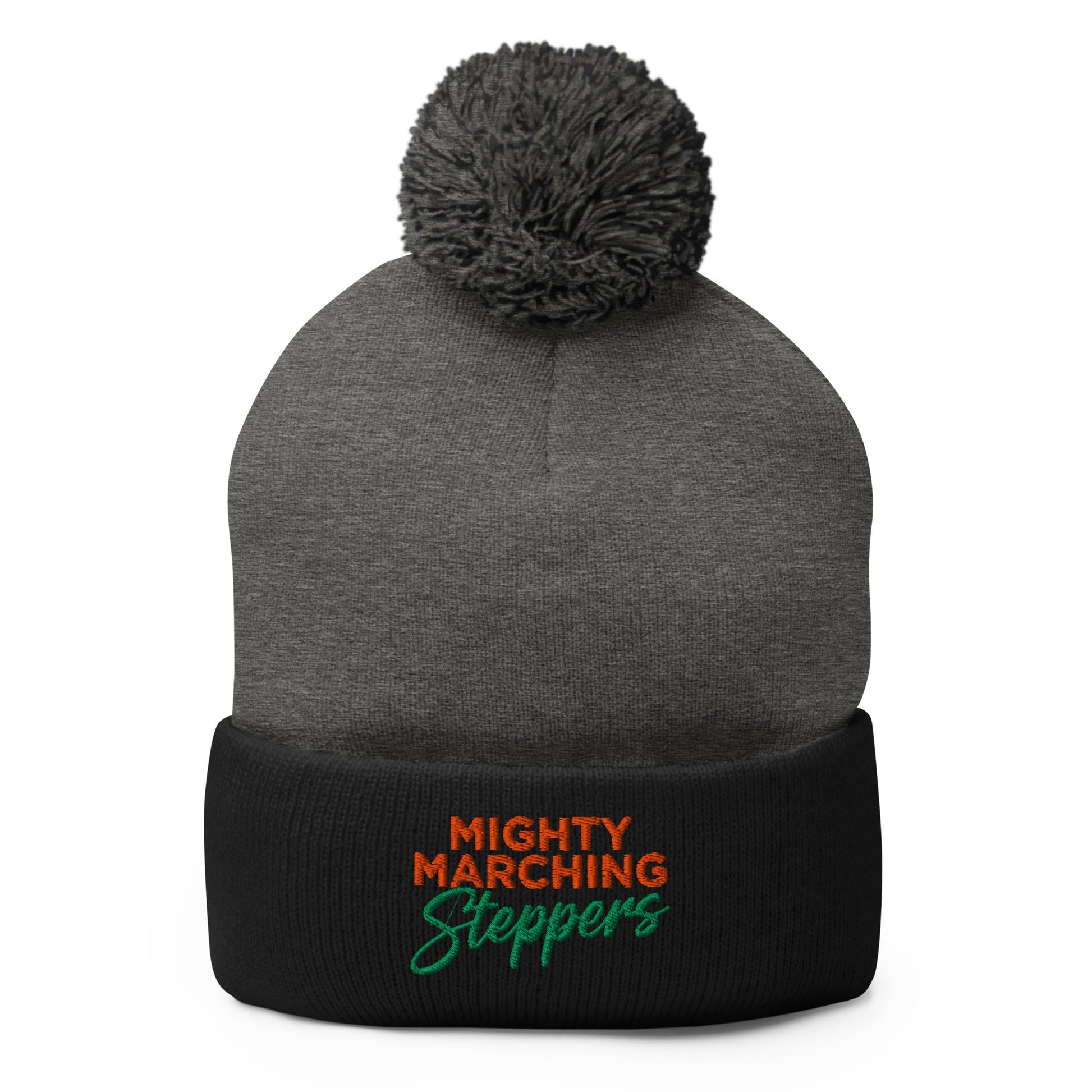 Pom - Pom Beanie | KC Mighty Marching Steppers | Script Logo