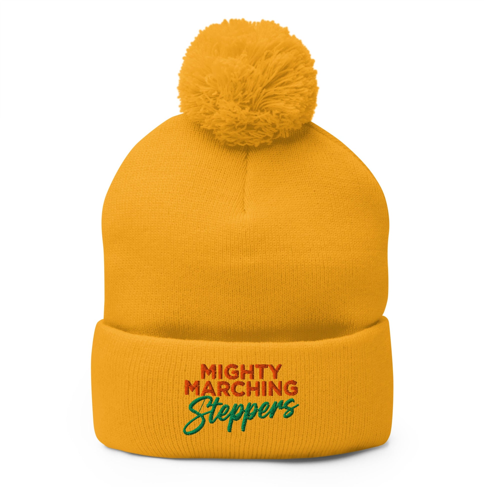 Pom - Pom Beanie | KC Mighty Marching Steppers | Script Logo