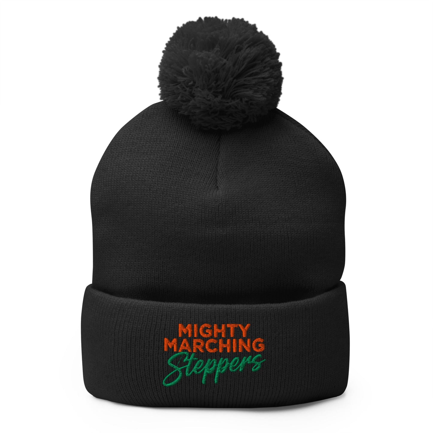 Pom - Pom Beanie | KC Mighty Marching Steppers | Script Logo