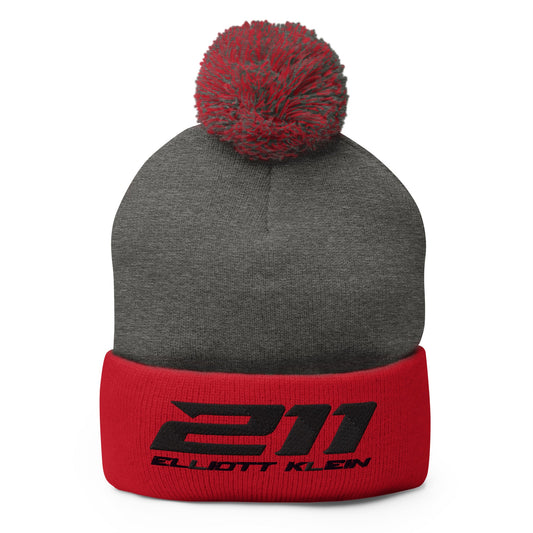 Pom - Pom Beanie | Klein Motorsports | 211 Logo