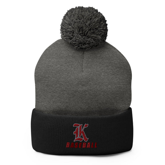 Pom - Pom Beanie | Kofa Baseball Booster Club | Vanguard Logo