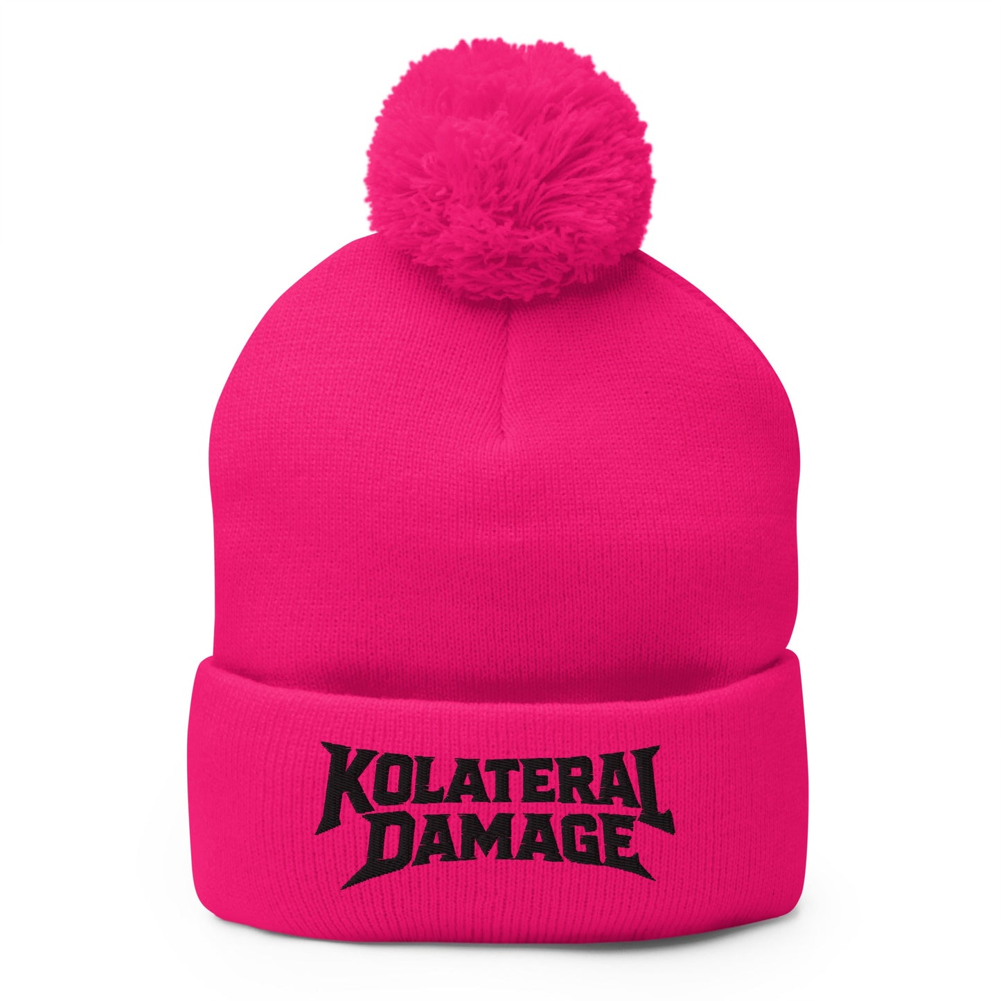Pom-Pom Beanie | Kolateral Damage E-Sports | Shield Logo