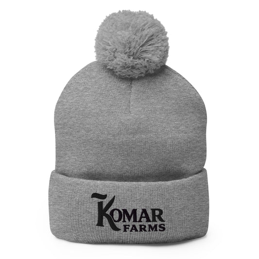 Pom - Pom Beanie | Komar Farms | Mark Logo