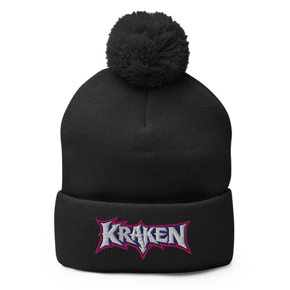 Pom - Pom Beanie | Kraken Fastpitch | Script Logo