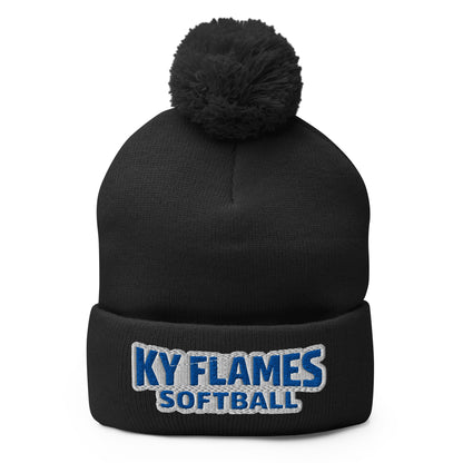 Pom - Pom Beanie | KY Flames | Mark Logo