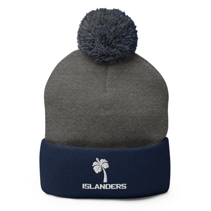 Pom-Pom Beanie | Lady Islanders | Crest Logo