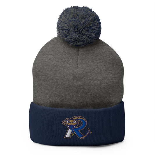 Pom - Pom Beanie | Lady Rattlers | Rattlers Logo