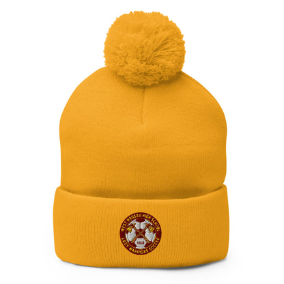 Pom - Pom Beanie | Lady Warrior Soccer Booster Club | Lady Warriors Logo
