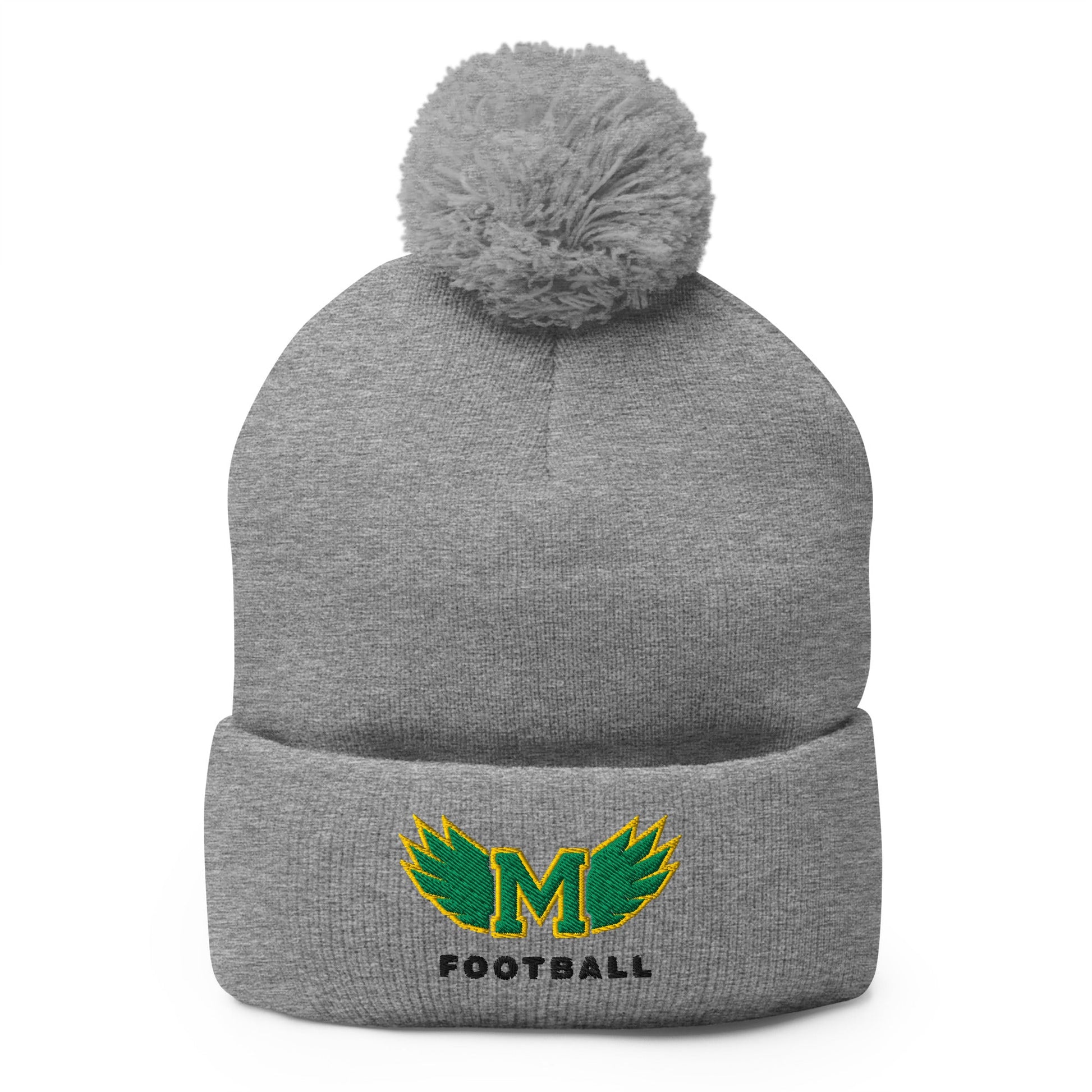 Pom - Pom Beanie | Lake Minneola Hawks Football | Main Logo