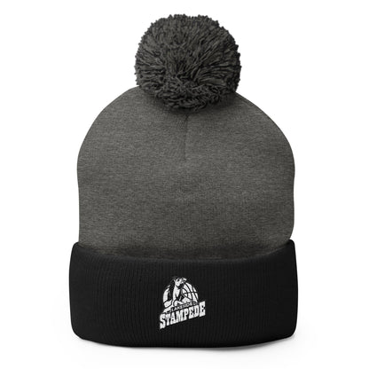 Pom - Pom Beanie | Lakeside Stampede | Basketball Mascot Logo