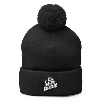 Pom - Pom Beanie | Lakeside Stampede | Basketball Mascot Logo