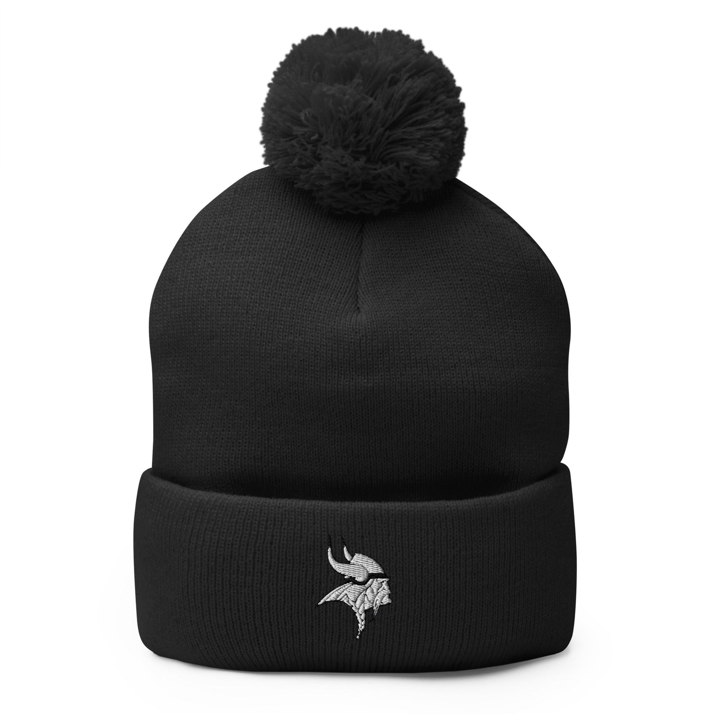 Pom-Pom Beanie | Langley High School Girls Varsity Lacrosse | Emblem Logo
