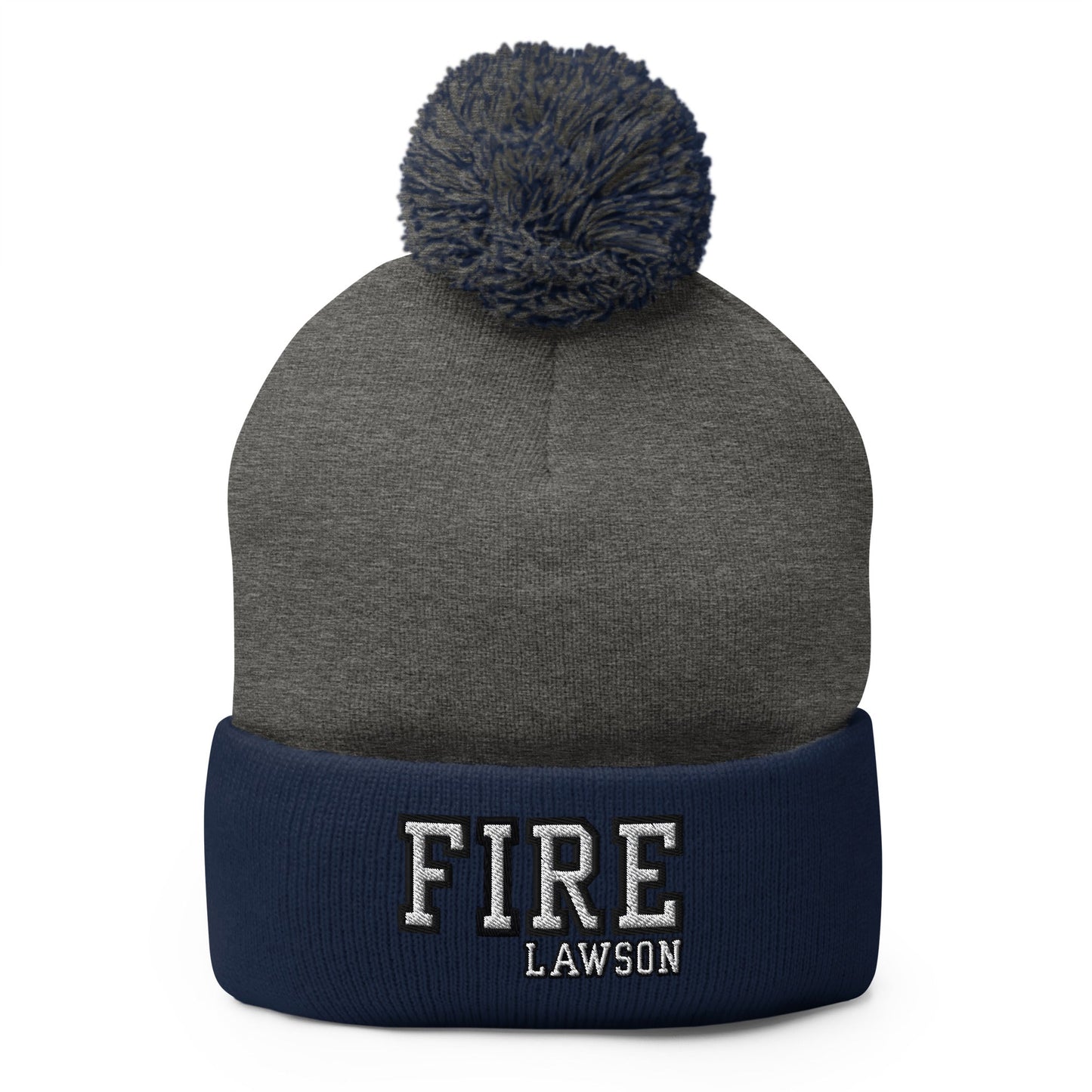 Pom-Pom Beanie | Lawson Fire Department | Script Logo