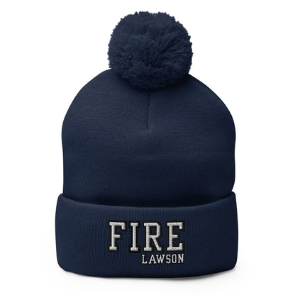 Pom-Pom Beanie | Lawson Fire Department | Script Logo