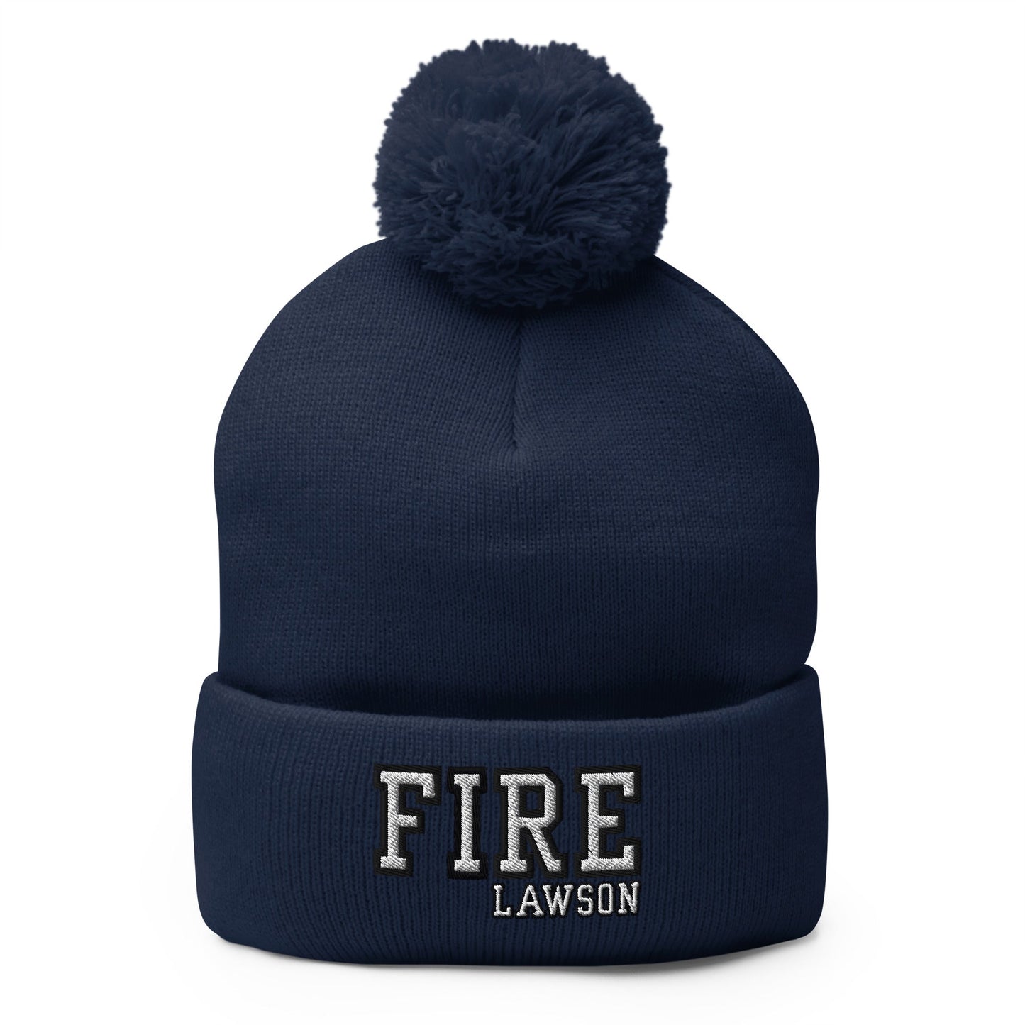 Pom-Pom Beanie | Lawson Fire Department | Script Logo