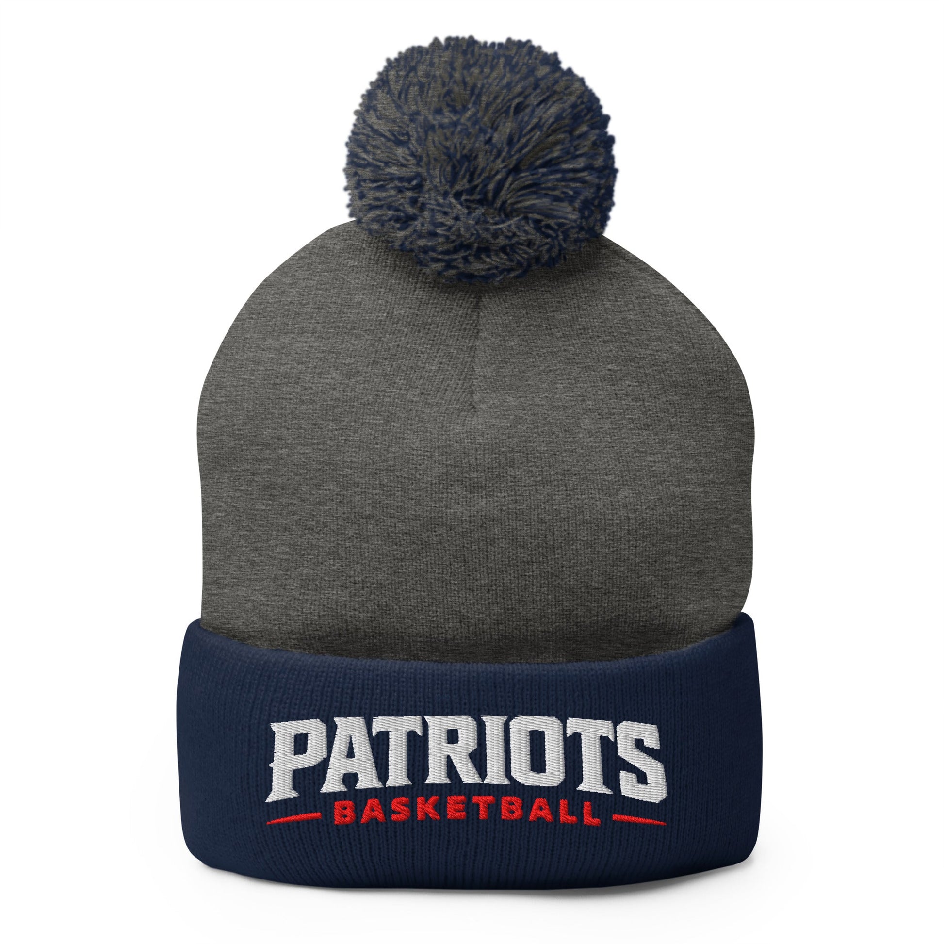 Pom - Pom Beanie | LFMS Athletics | Patriots Basketball Logo