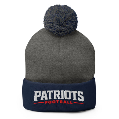 Pom - Pom Beanie | LFMS Athletics | Patriots Football Logo