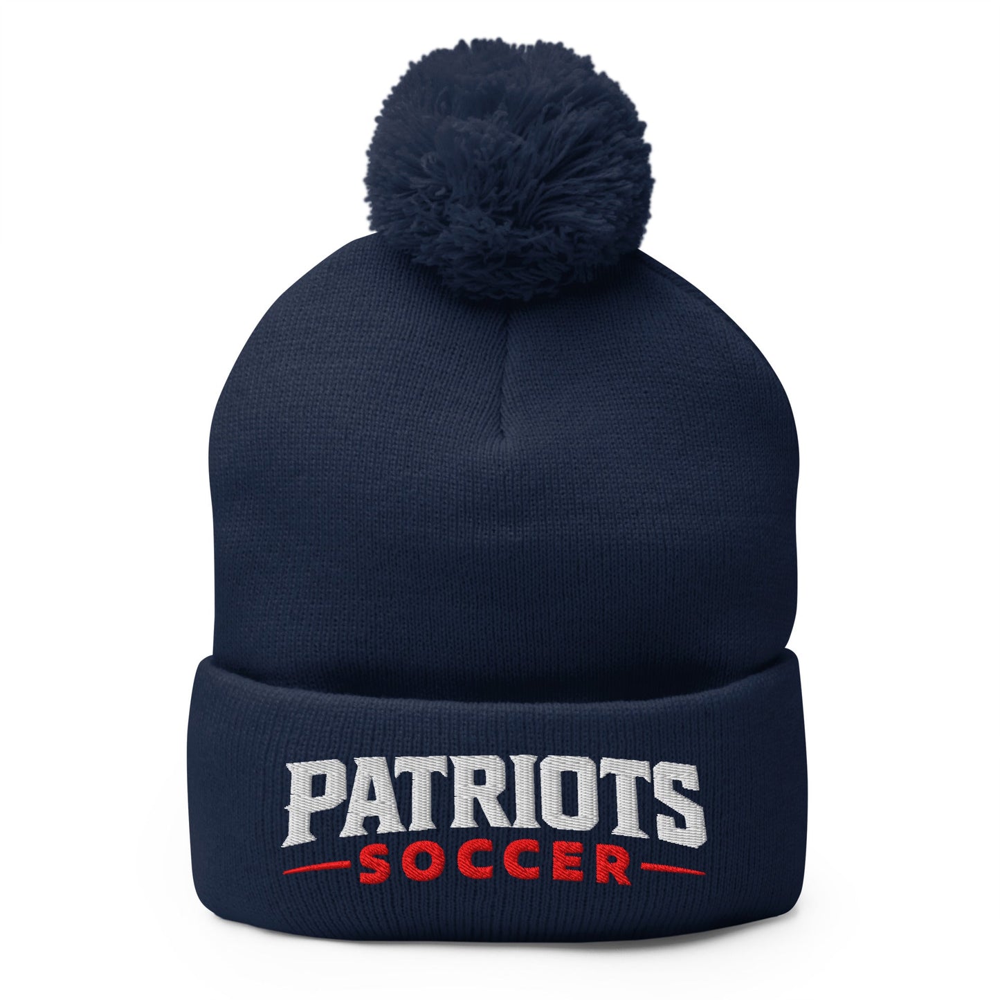 Pom - Pom Beanie | LFMS Athletics | Patriots Soccer Logo