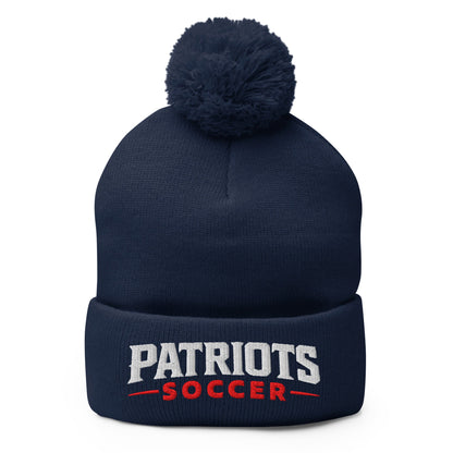 Pom - Pom Beanie | LFMS Athletics | Patriots Soccer Logo