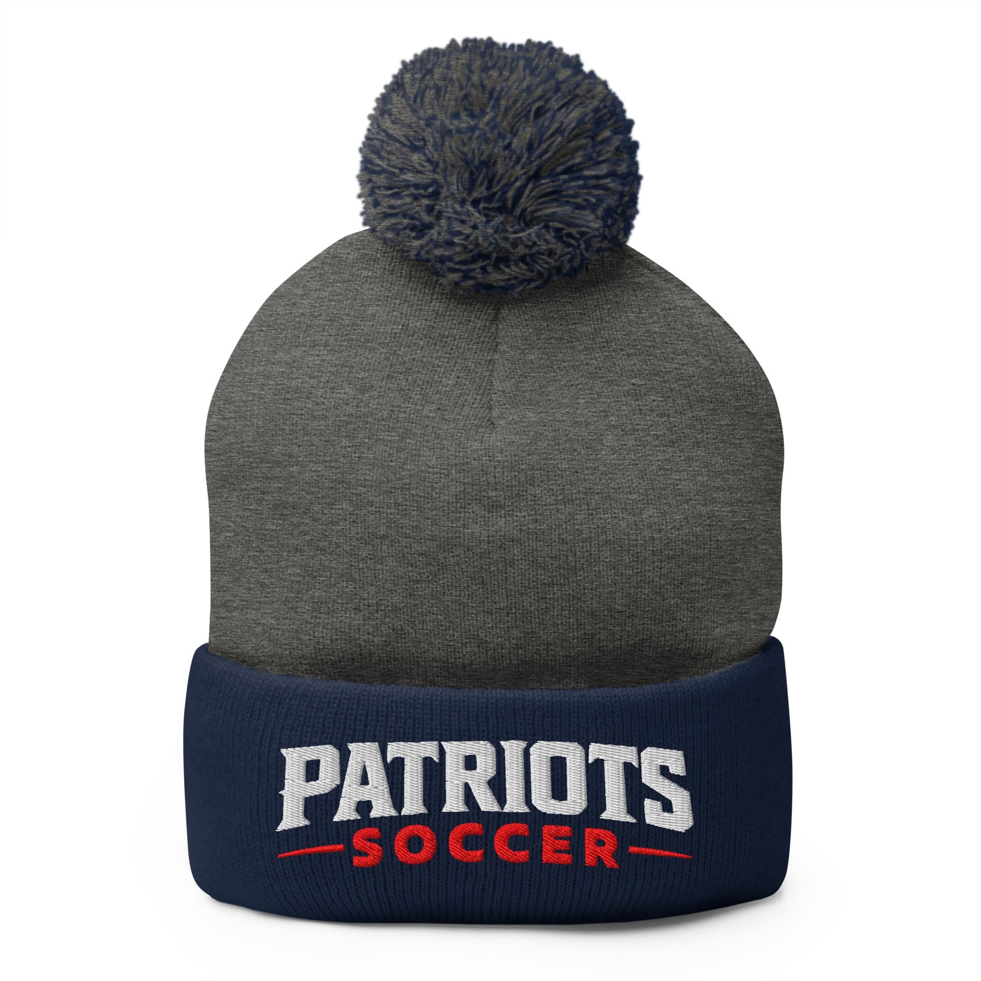 Pom - Pom Beanie | LFMS Athletics | Patriots Soccer Logo