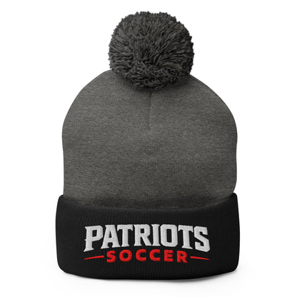 Pom - Pom Beanie | LFMS Athletics | Patriots Soccer Logo