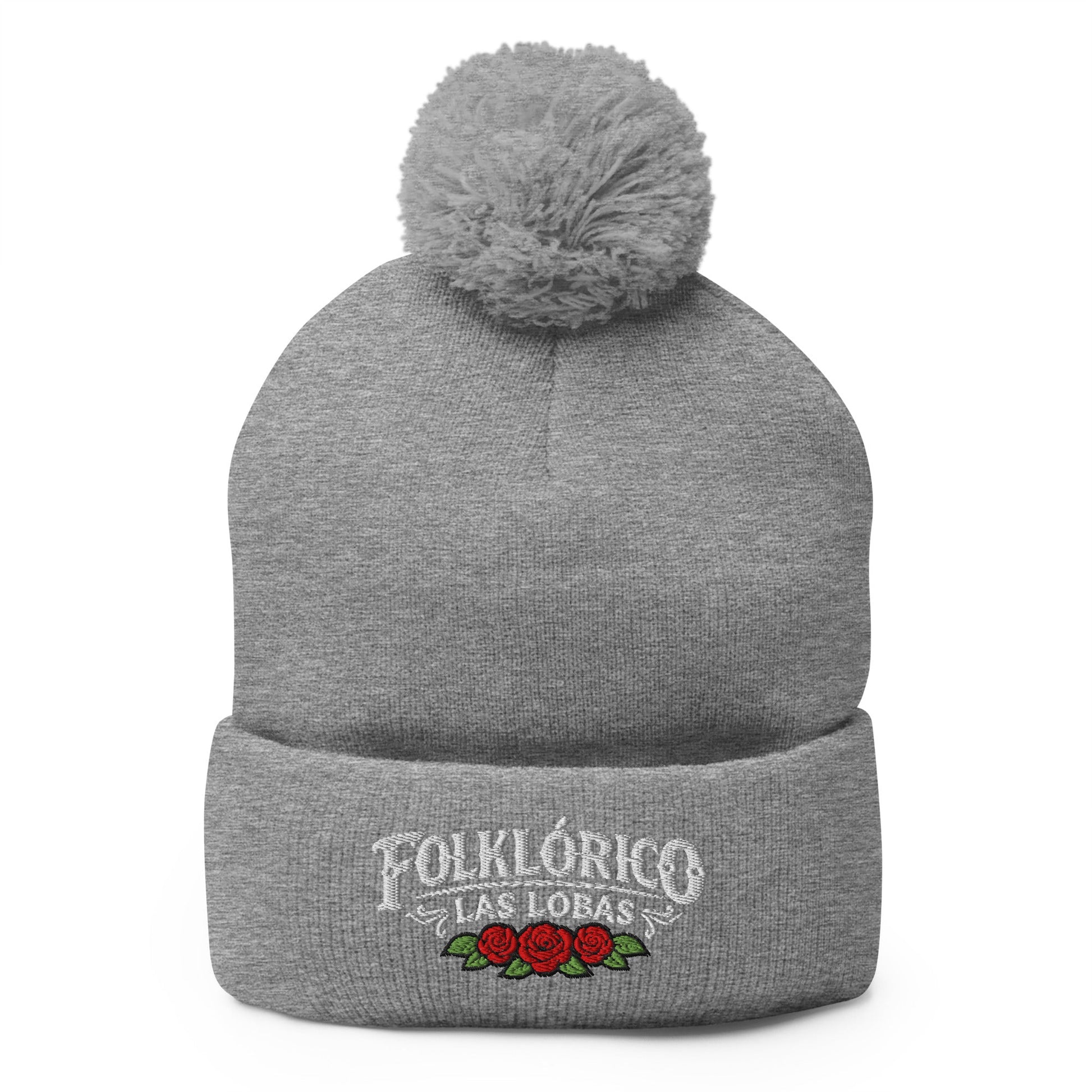 Pom - Pom Beanie | Los Lobitos | Las Lobas Logo