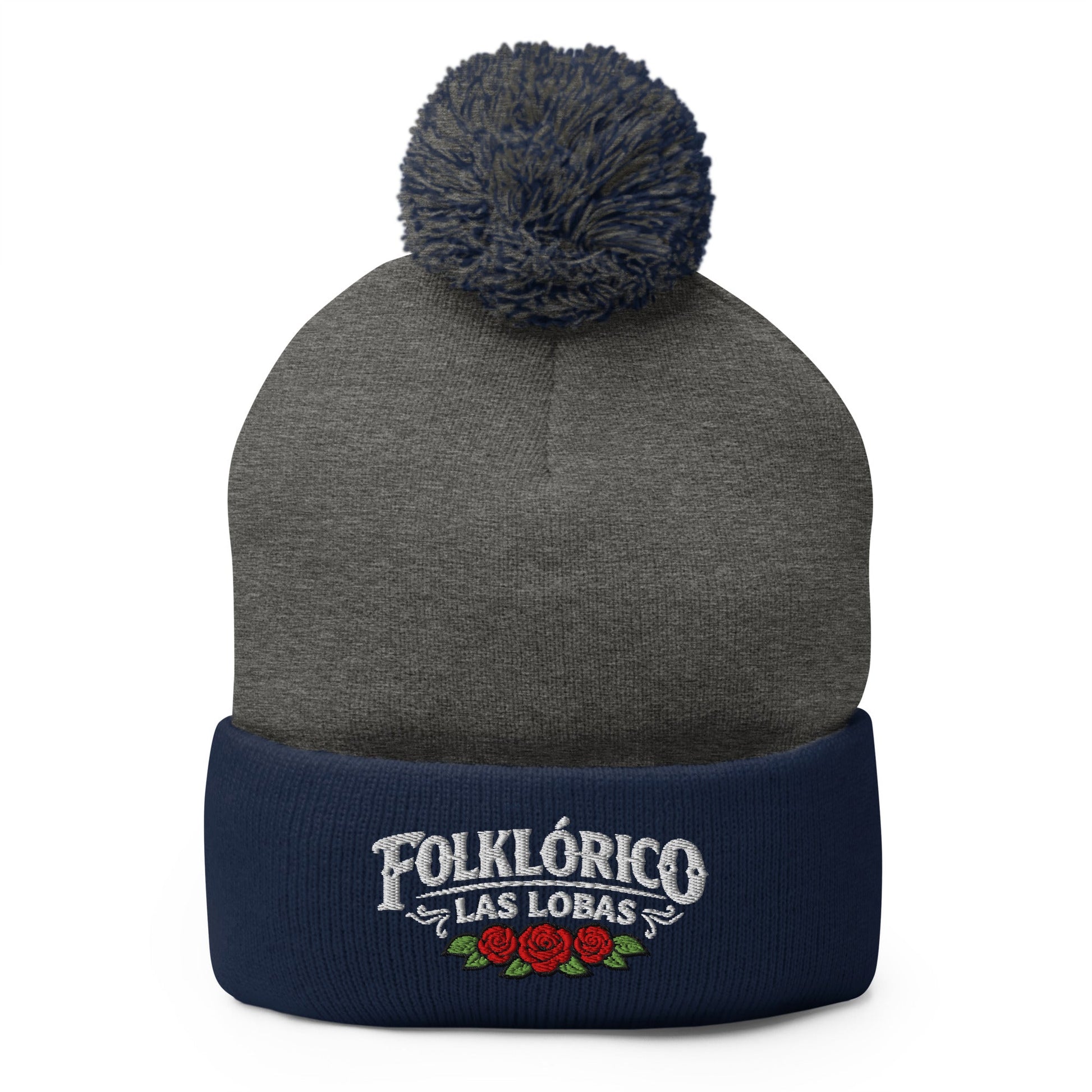 Pom - Pom Beanie | Los Lobitos | Las Lobas Logo