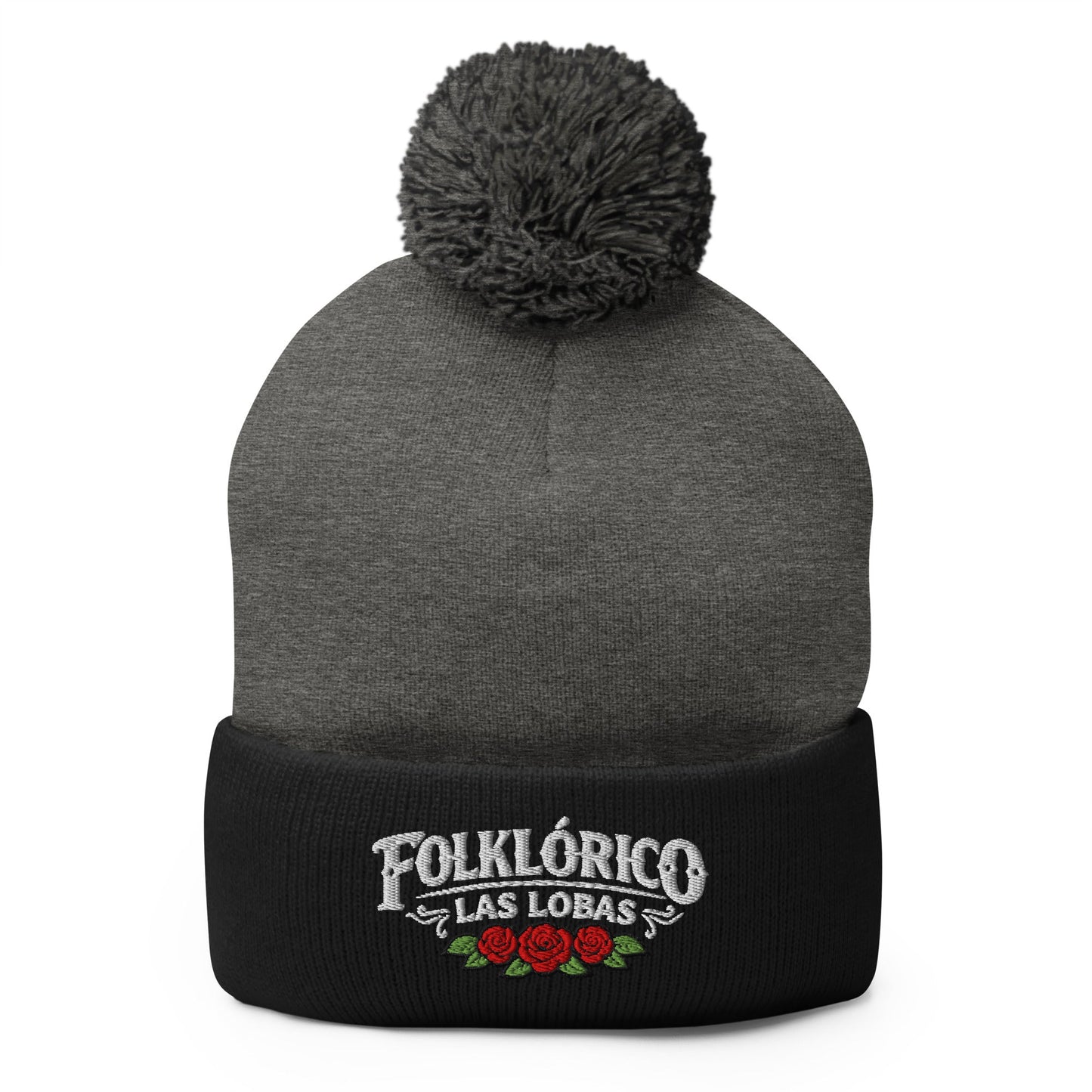 Pom - Pom Beanie | Los Lobitos | Las Lobas Logo