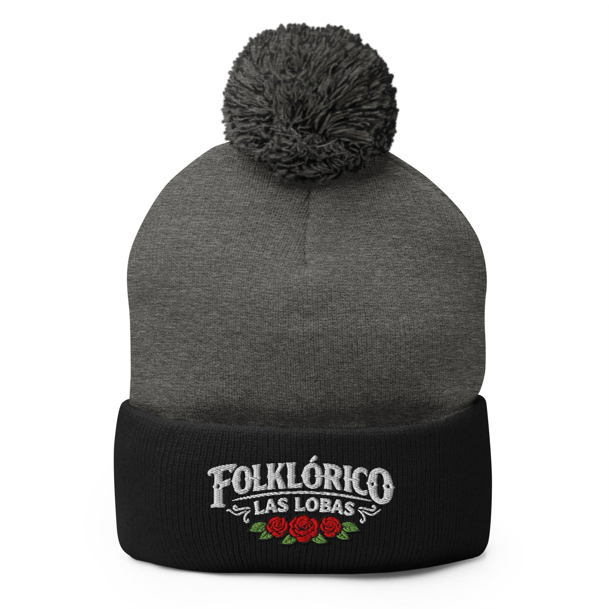 Pom - Pom Beanie | Los Lobitos | Las Lobas Logo