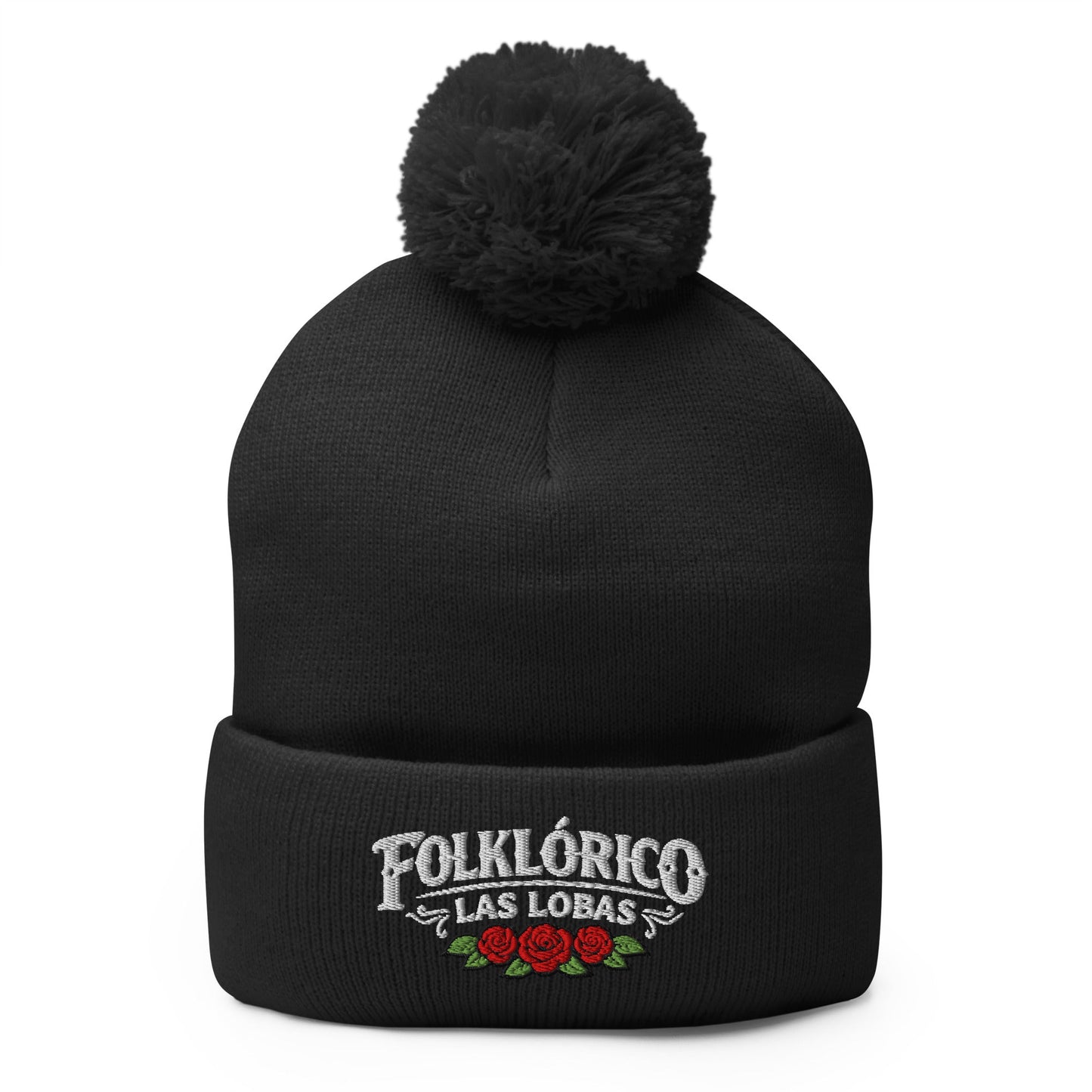 Pom - Pom Beanie | Los Lobitos | Las Lobas Logo