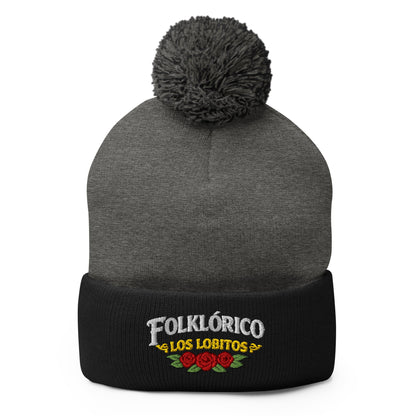Pom - Pom Beanie | Los Lobitos | Los Lobitos Logo