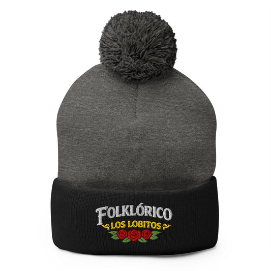 Pom - Pom Beanie | Los Lobitos | Los Lobitos Logo