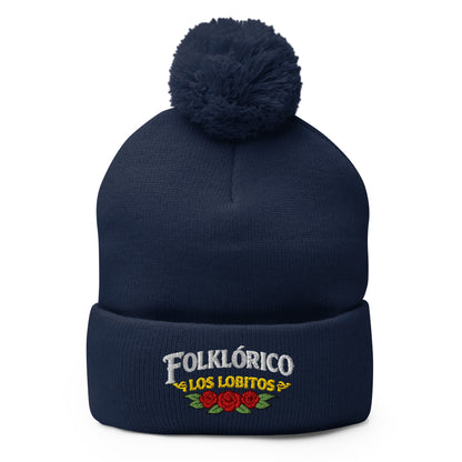 Pom - Pom Beanie | Los Lobitos | Los Lobitos Logo