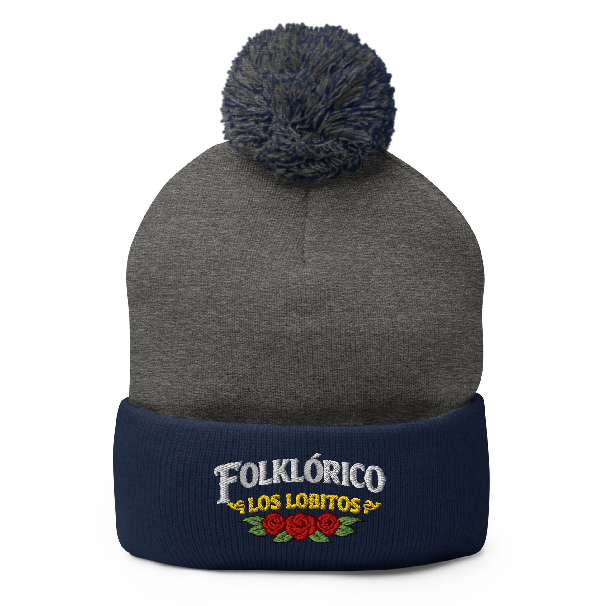 Pom - Pom Beanie | Los Lobitos | Los Lobitos Logo