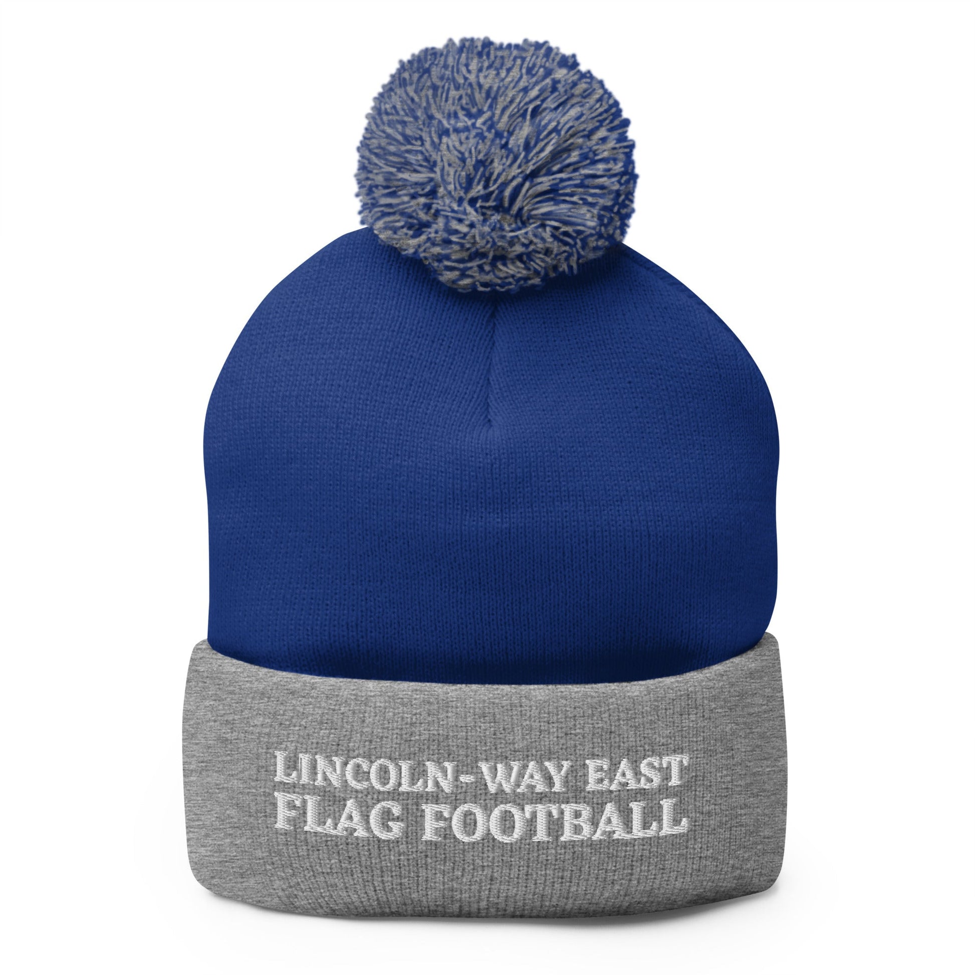 Pom-Pom Beanie | LWE Flag Football | Crest Logo